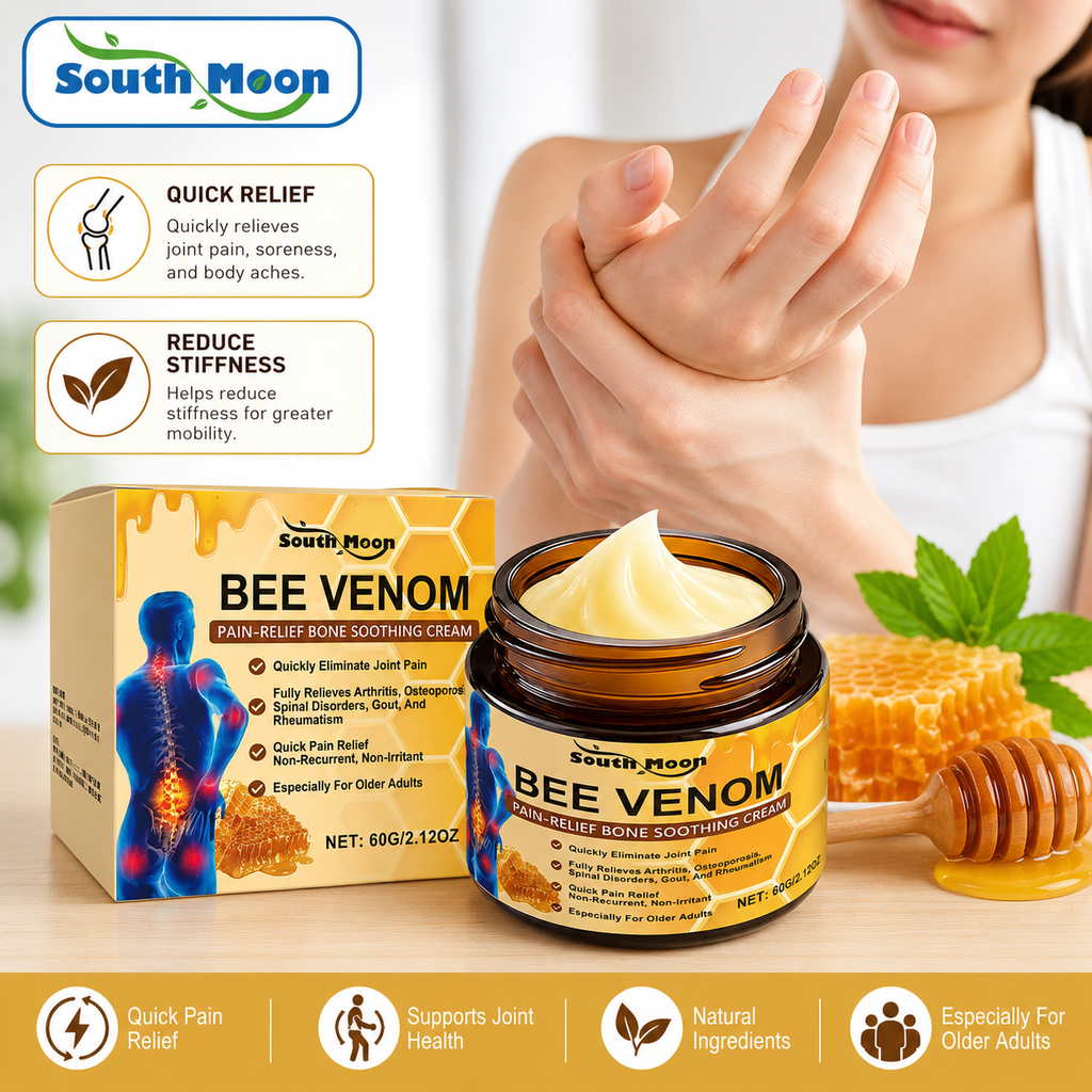 South Moon Bee Venom Pain Relief Soothing Cream 60g | Natural Joint & Arthritis Relief | UAE