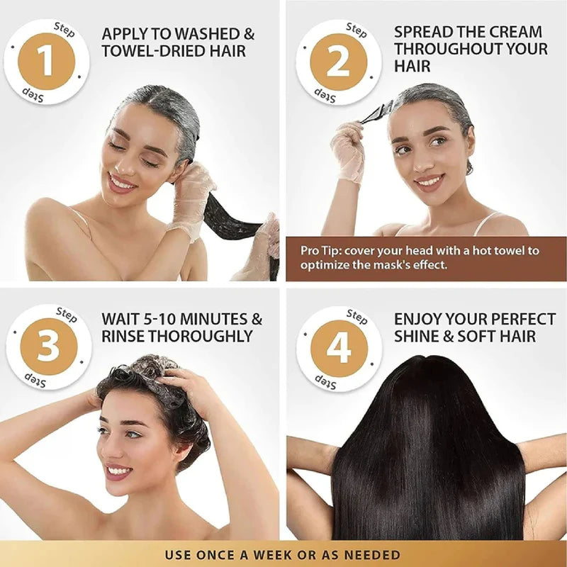 Hair Repair Collagen Serum 500ml | Deep Nourishment Treatment for Damaged Hair | Zambeel