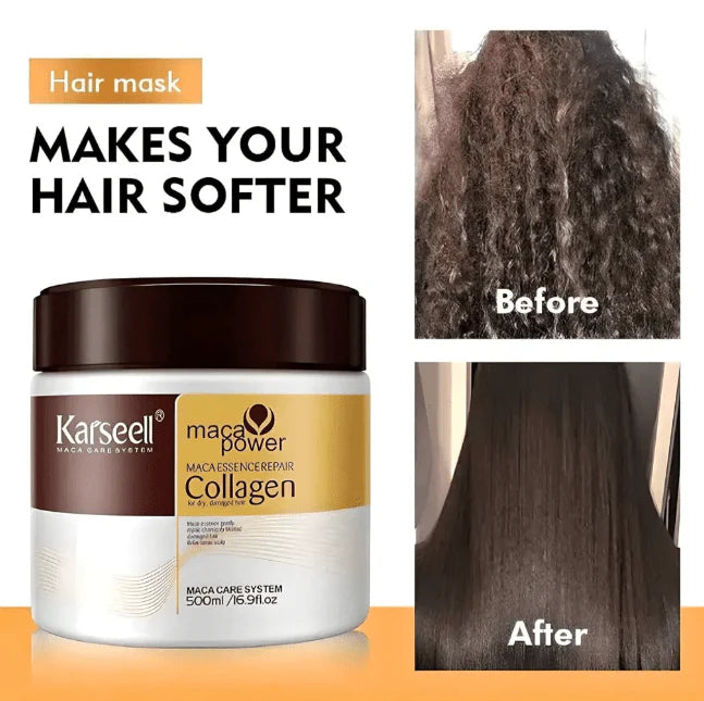 Hair Repair Collagen Serum 500ml | Deep Nourishment Treatment for Damaged Hair | Zambeel